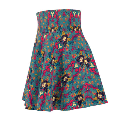 Women's Skater Skirt, (AOP), Taurus, Zodiac, Sexy Pattern