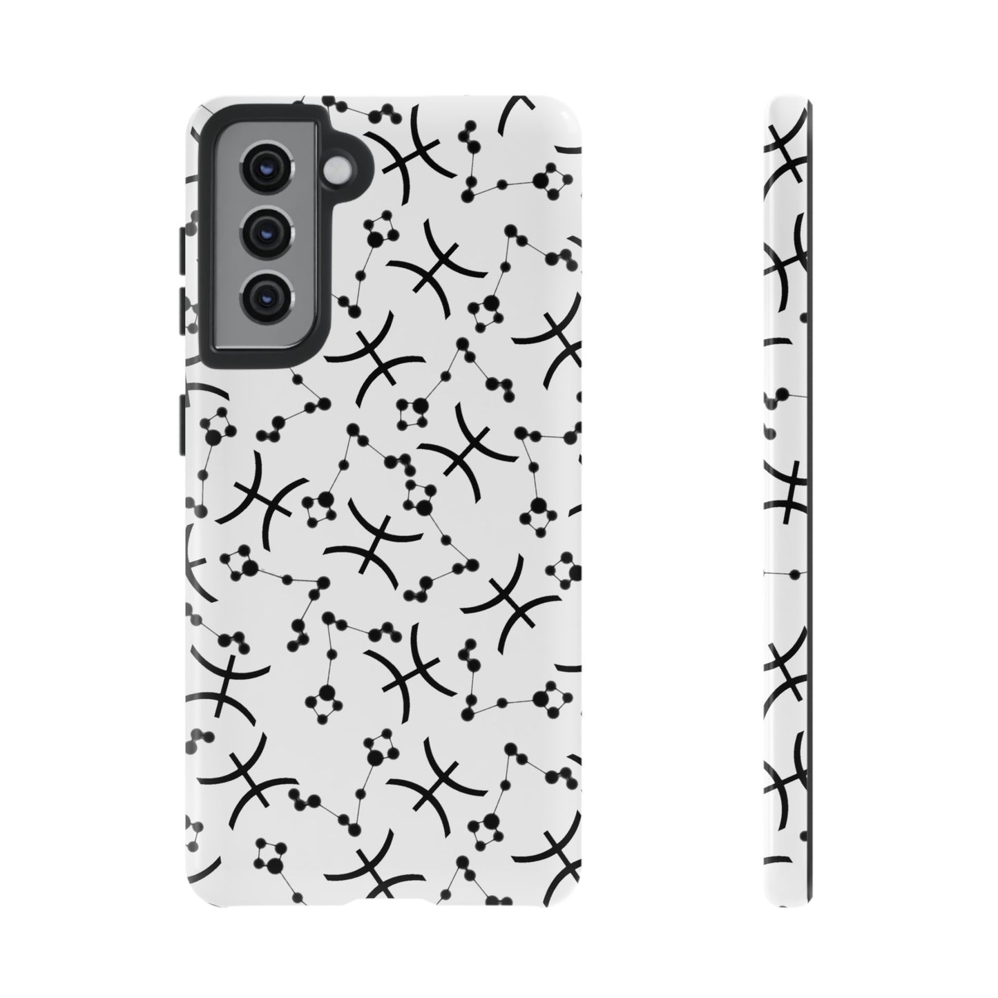 Tough Cases with the Pisces Zodiac sign for iPhone, Samsung Galaxy, and Google Pixel devices