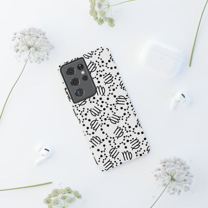 Tough Cases with the Virgo Zodiac sign for iPhone, Samsung Galaxy, and Google Pixel devices