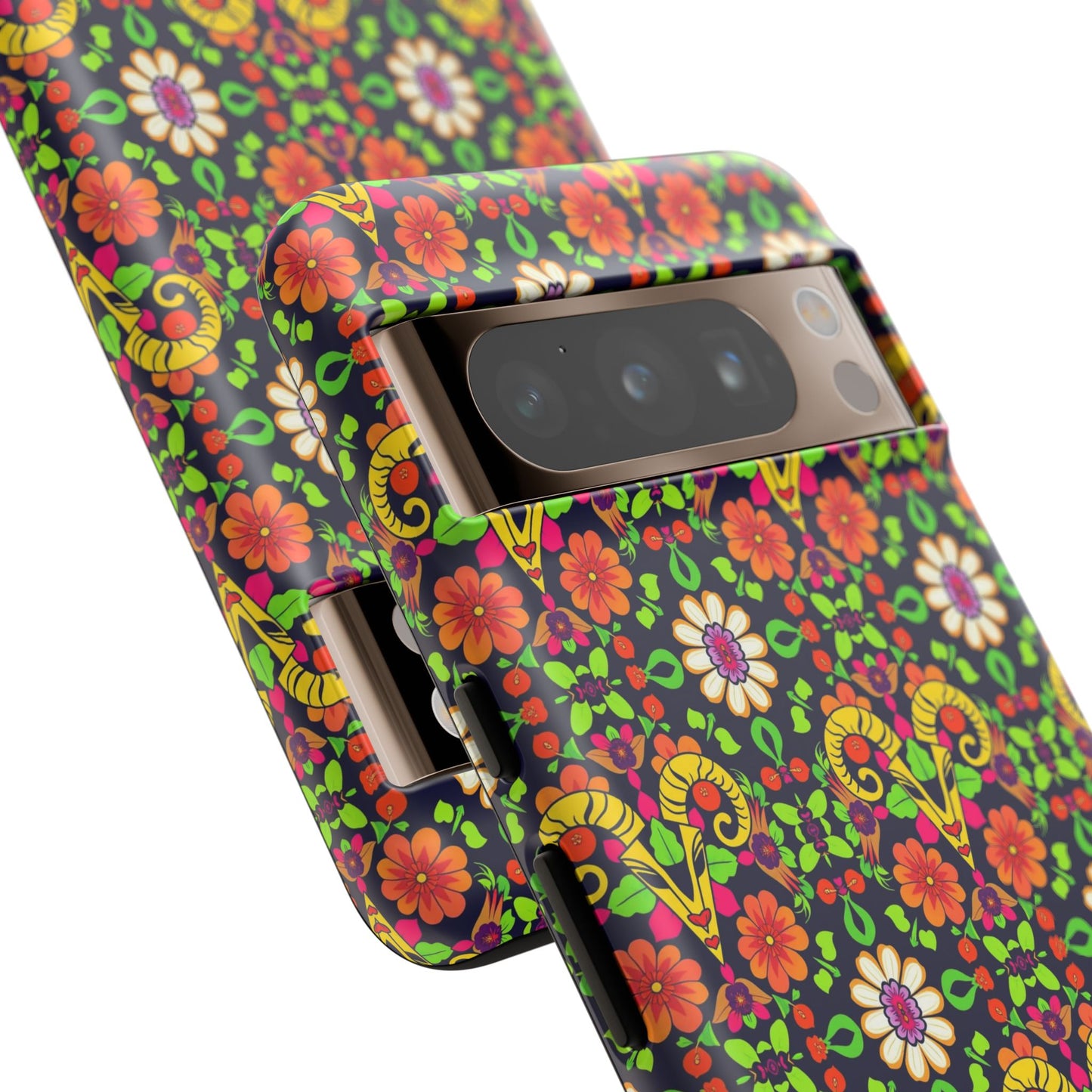 Tough Cases, Aries, Zodiac v4, Flower Pattern