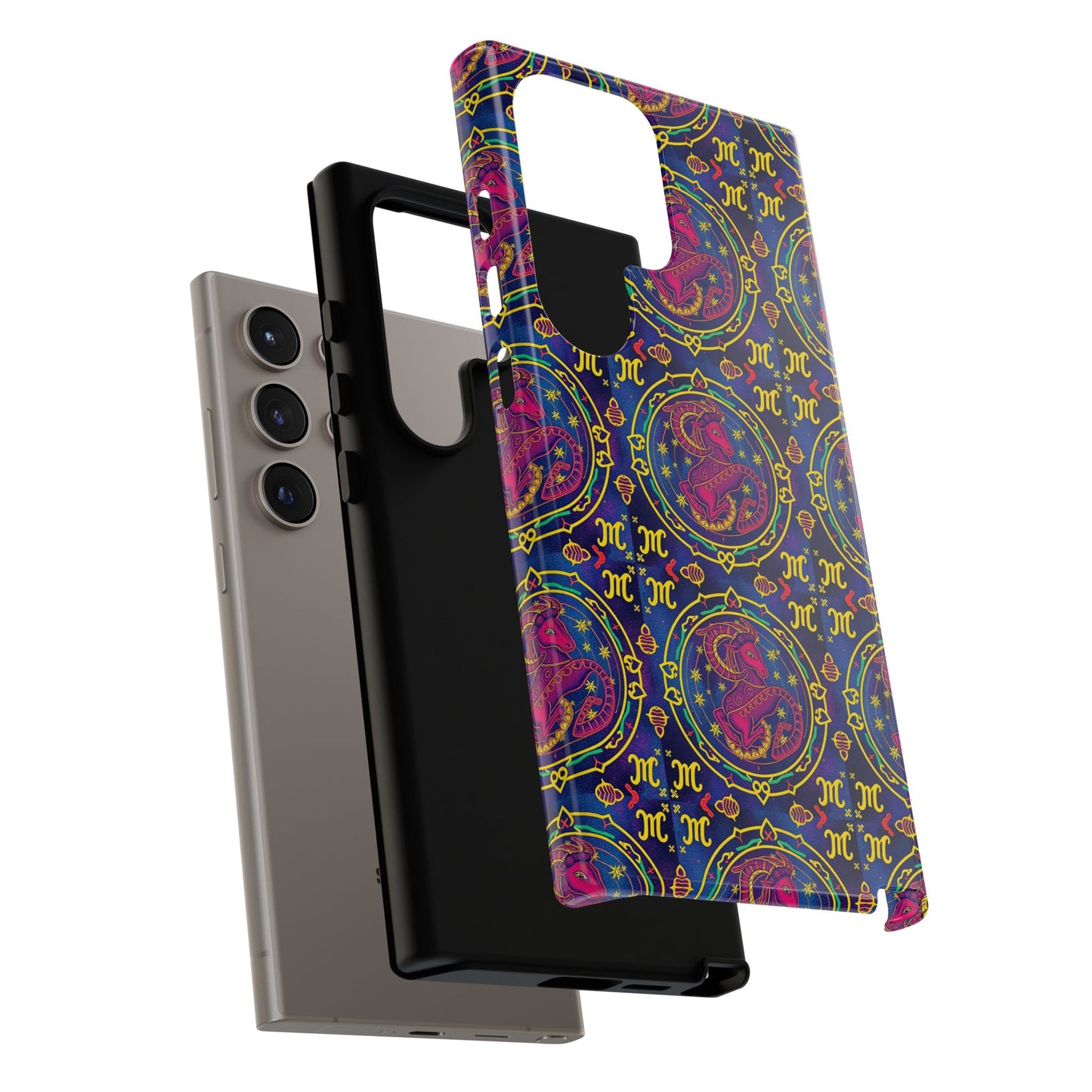 Tough Cases, Capricorn, Zodiac, Metal Pattern