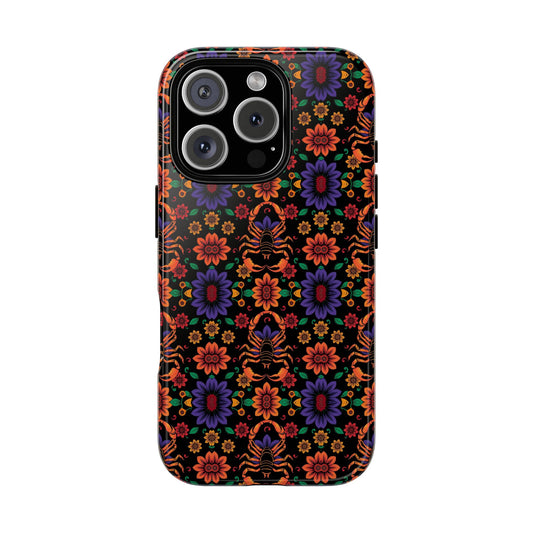 Tough Cases, Scorpio, Zodiac, Flower Pattern