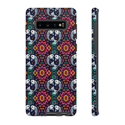 Tough Cases, Pisces, Zodiac v4, Flower Pattern