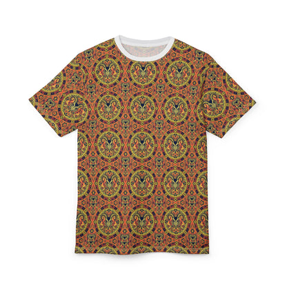 Unisex Cut & Sew T-Shirt, AOP, Aries, Zodiac v1, Pattern