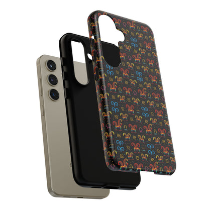 Tough Cases, Aries, Zodiac v1, Metal Pattern