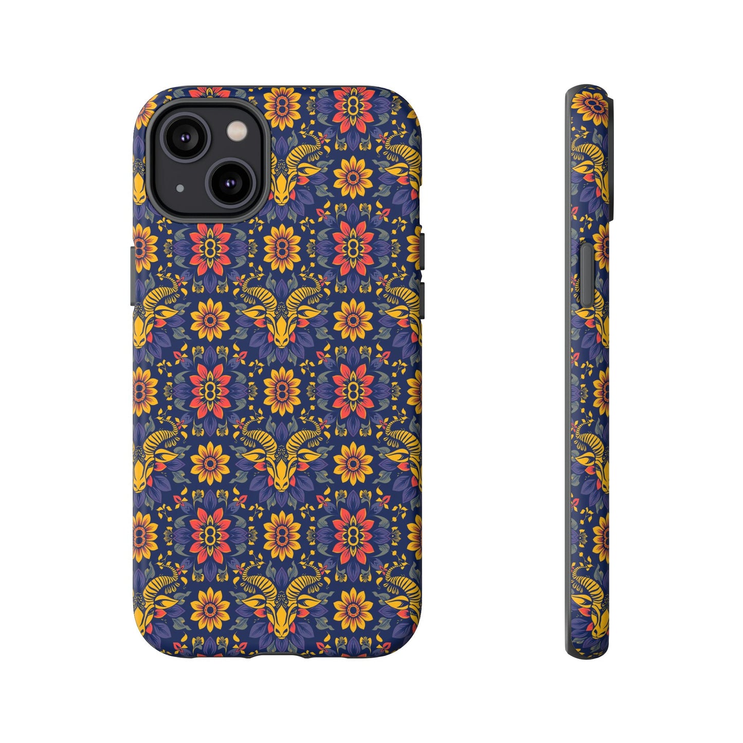 Tough Cases, Taurus, Zodiac v3, Flower Pattern