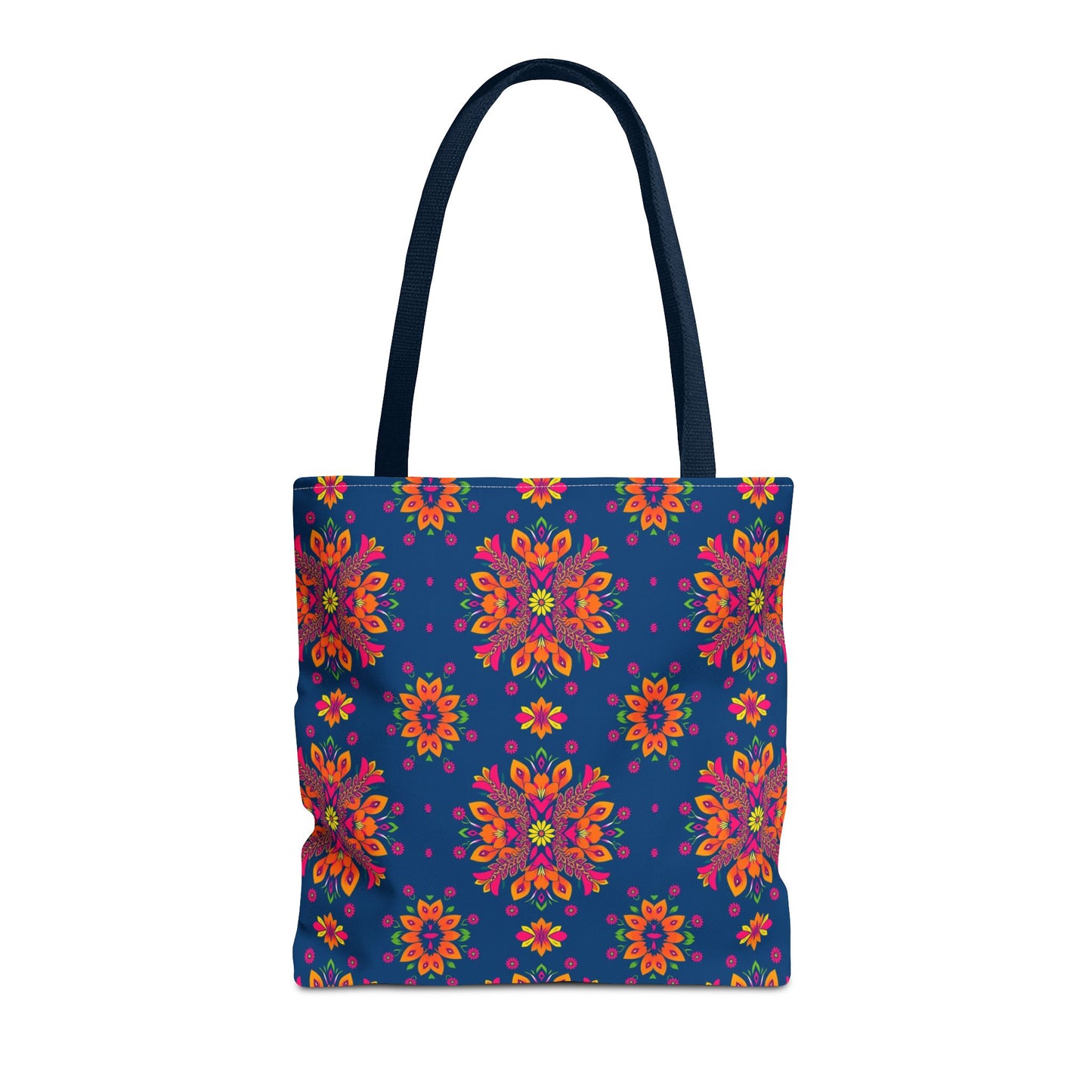 Tote Bag (AOP), Gemini, Zodiac v2, Flower Pattern