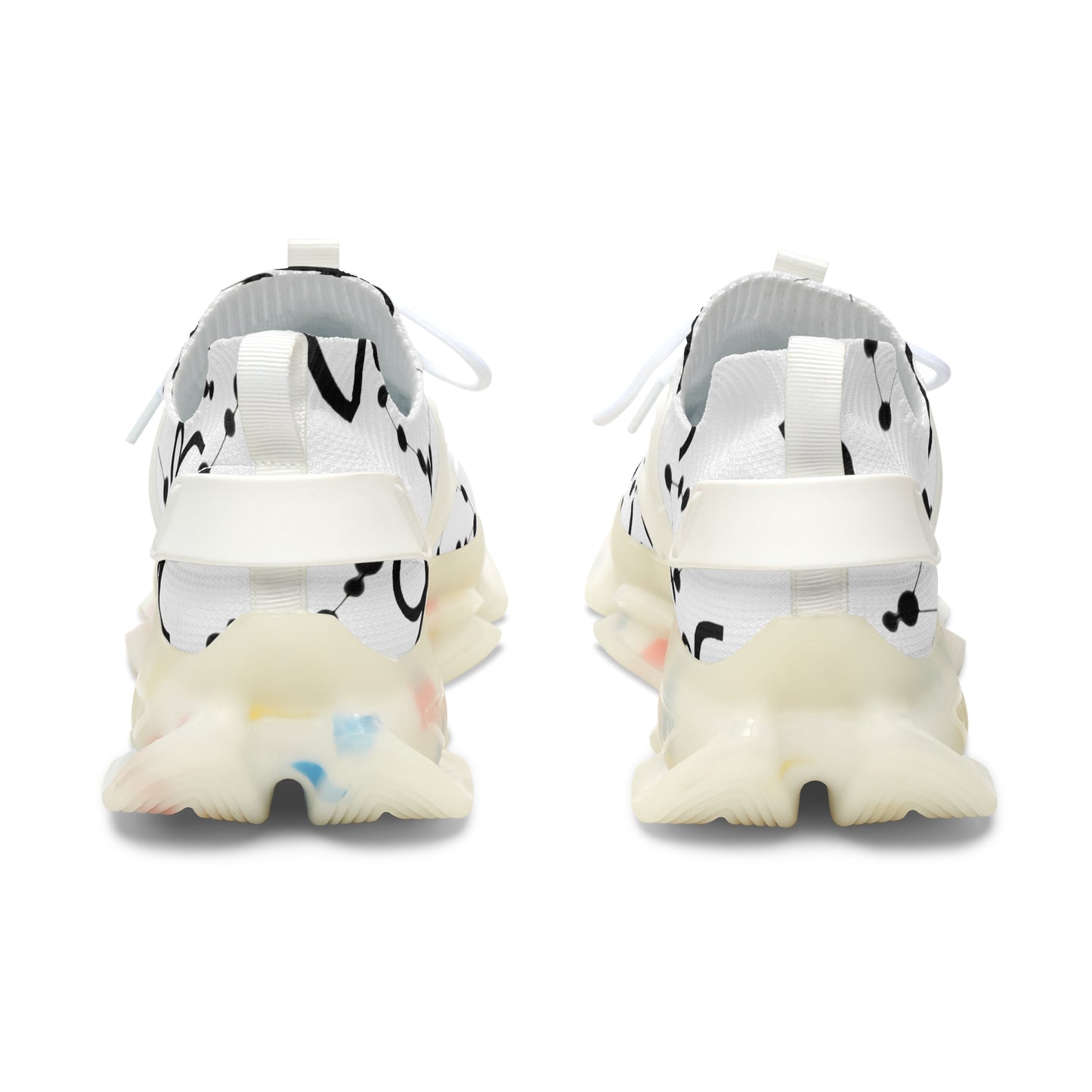 Women's Mesh Sneakers, Constellation & Symbol, Capricorn Zodiac Sign, AOP
