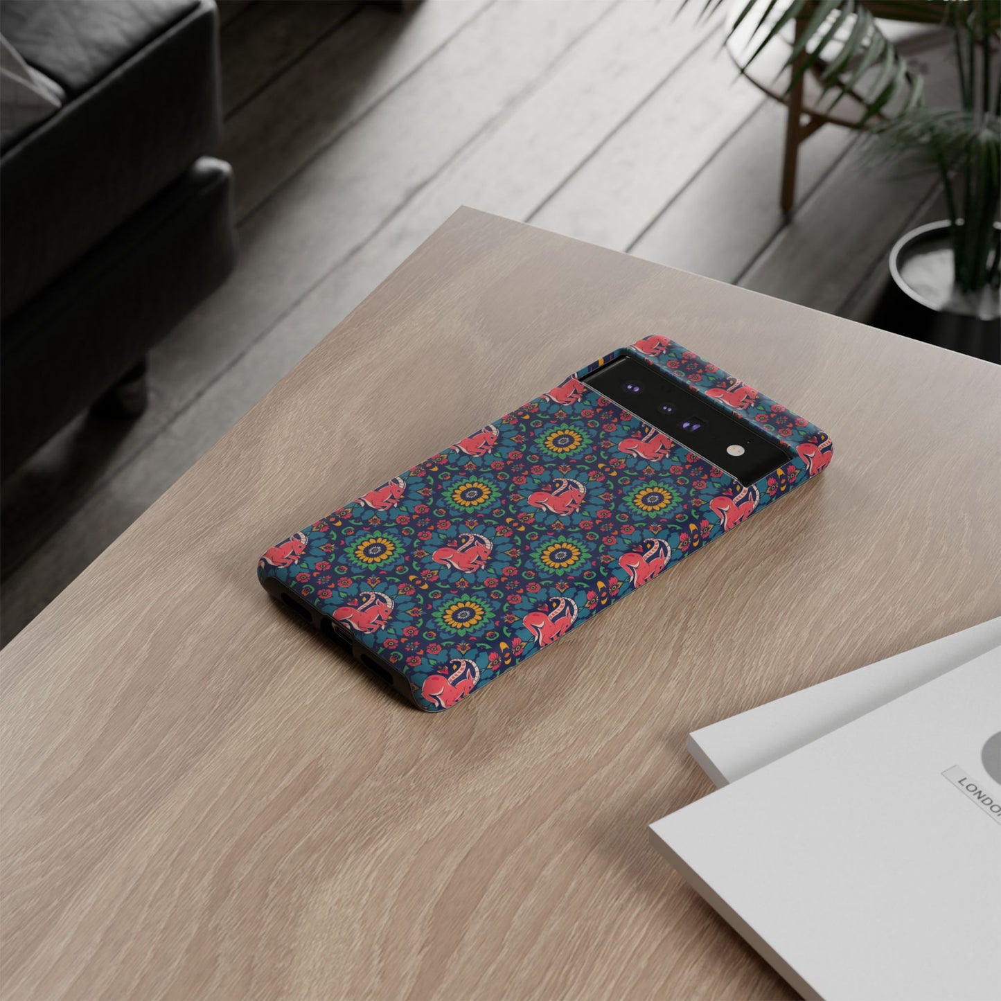 Tough Cases, Capricorn, Zodiac v1, Flower Pattern
