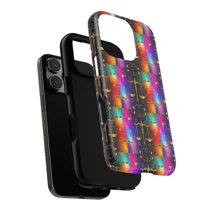 Tough Cases, Libra, Zodiac v1, Metal Pattern