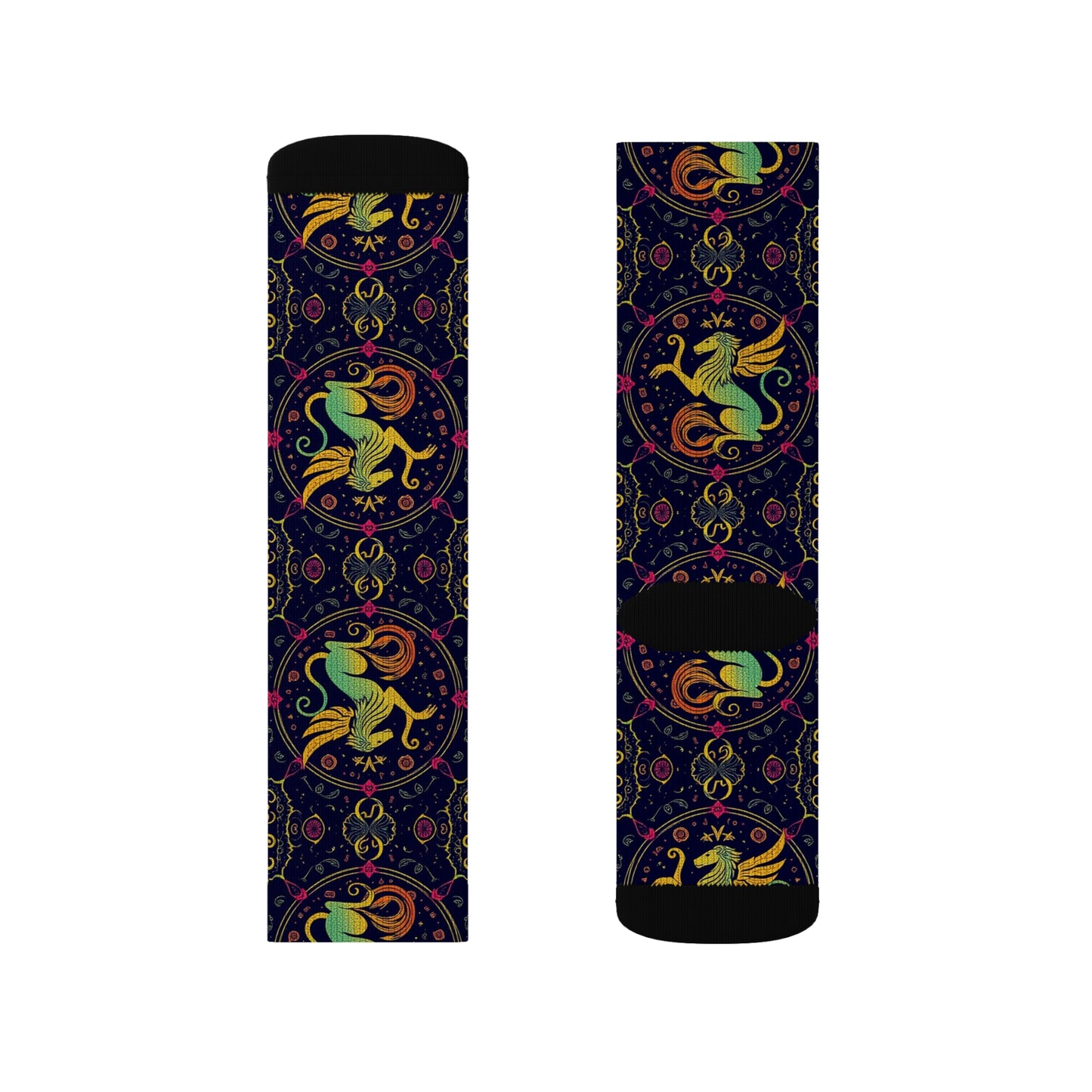 Sublimation Socks, Virgo, Zodiac v3, Pattern