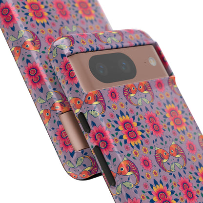 Tough Cases, Pisces, Zodiac v3, Flower Pattern