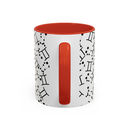 Accent Coffee Mug with the Gemini sign (11, 15oz)