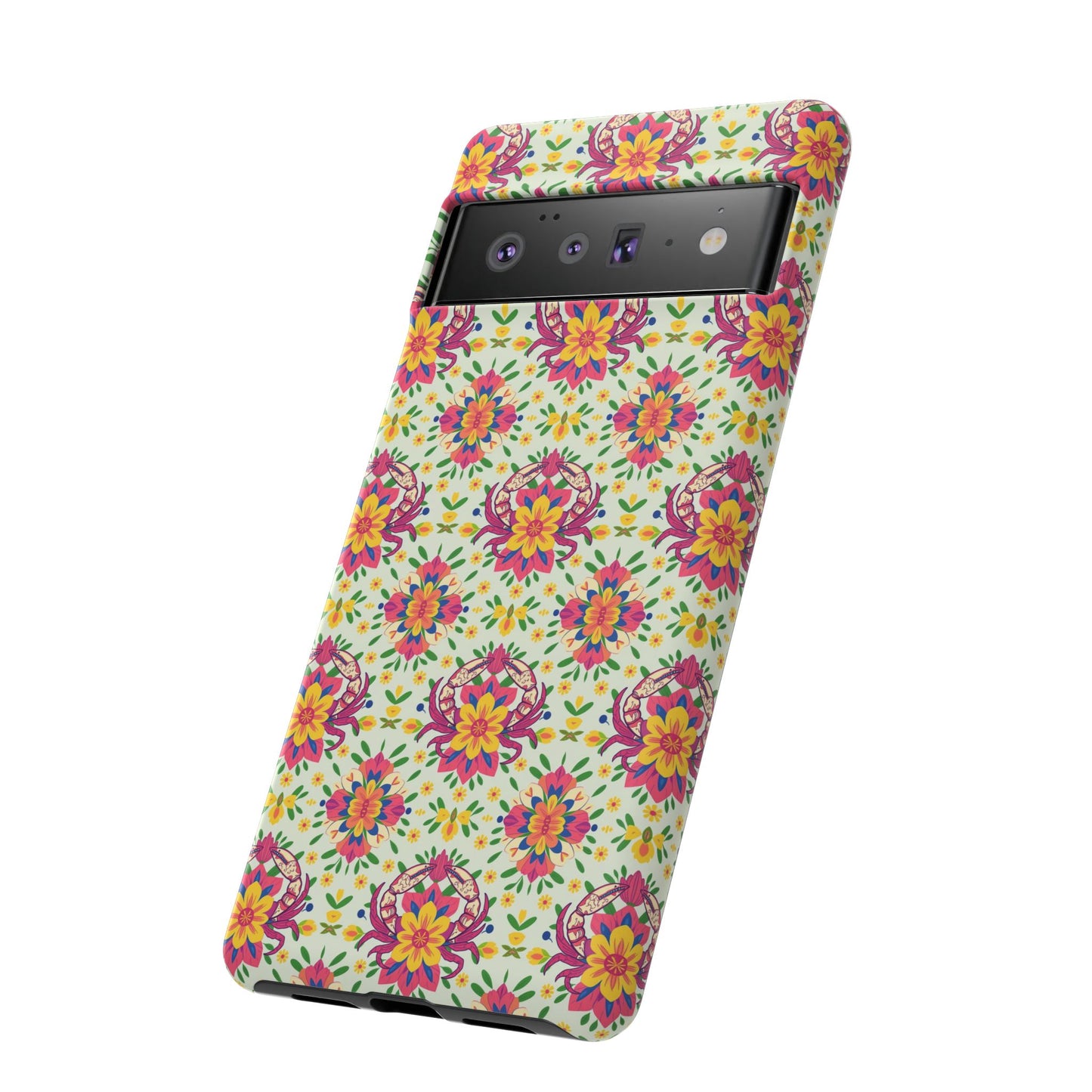 Tough Cases, Cancer, Zodiac v3, Flower Pattern