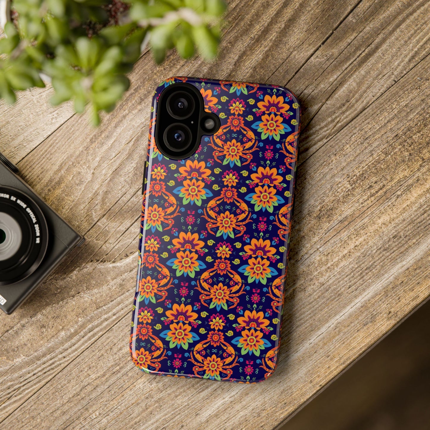 Tough Cases, Cancer, Zodiac, Flower Pattern