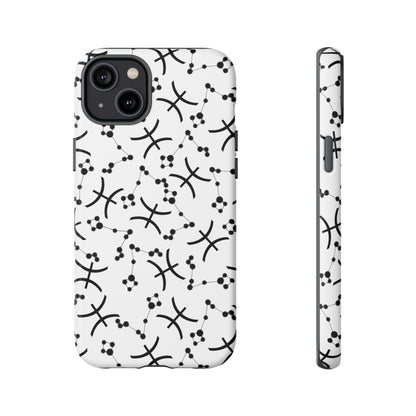 Tough Cases with the Pisces Zodiac sign for iPhone, Samsung Galaxy, and Google Pixel devices