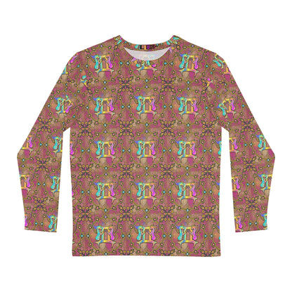 Men's Long Sleeve Shirt, (AOP), Gemini, Zodiac v3, Pattern