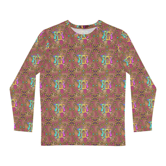 Men's Long Sleeve Shirt, (AOP), Gemini, Zodiac v3, Pattern