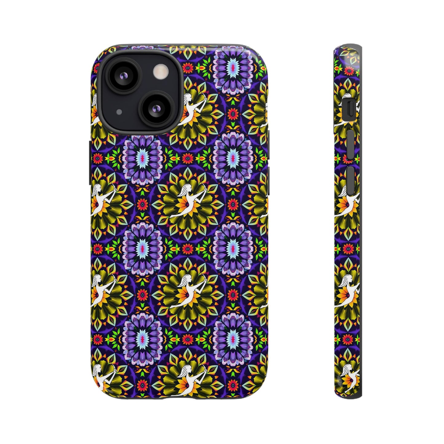 Tough Cases, Sagittarius, Zodiac v1, Flower Pattern