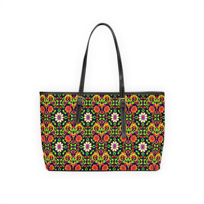 Leather Shoulder Bag, Aries, Zodiac, Flower Pattern