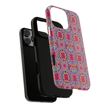 Tough Cases, Pisces, Zodiac v3, Flower Pattern