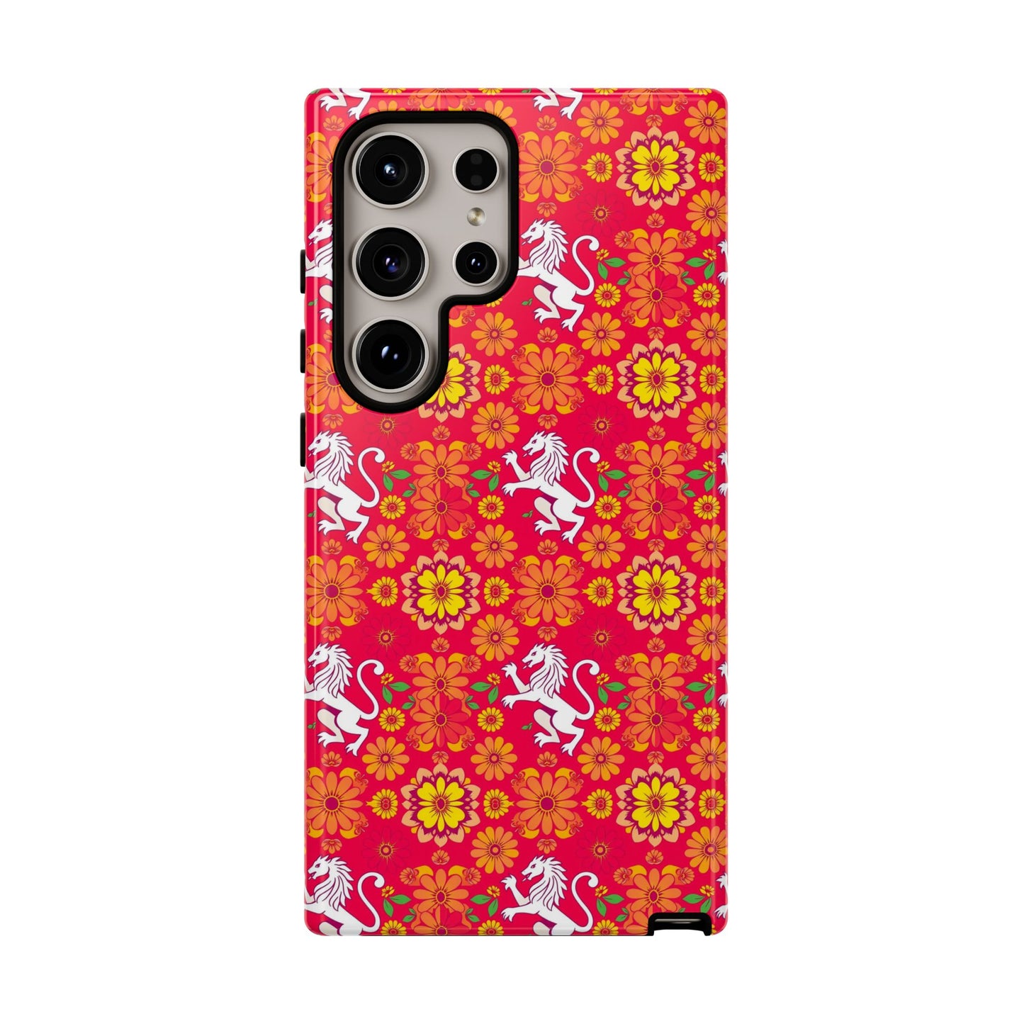 Tough Cases, Leo, Zodiac v4, Flower Pattern