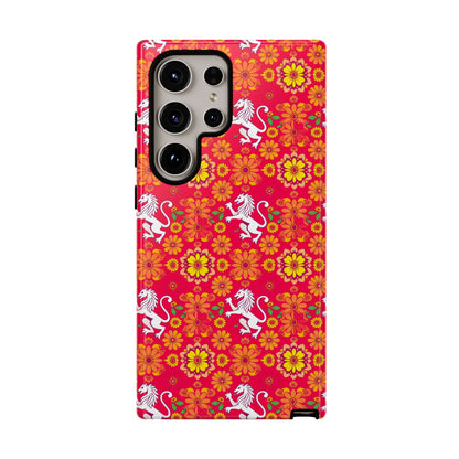 Tough Cases, Leo, Zodiac v4, Flower Pattern