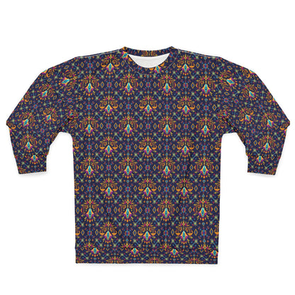 Unisex Sweatshirt (AOP), Libra, Zodiac v1, Jewel Pattern