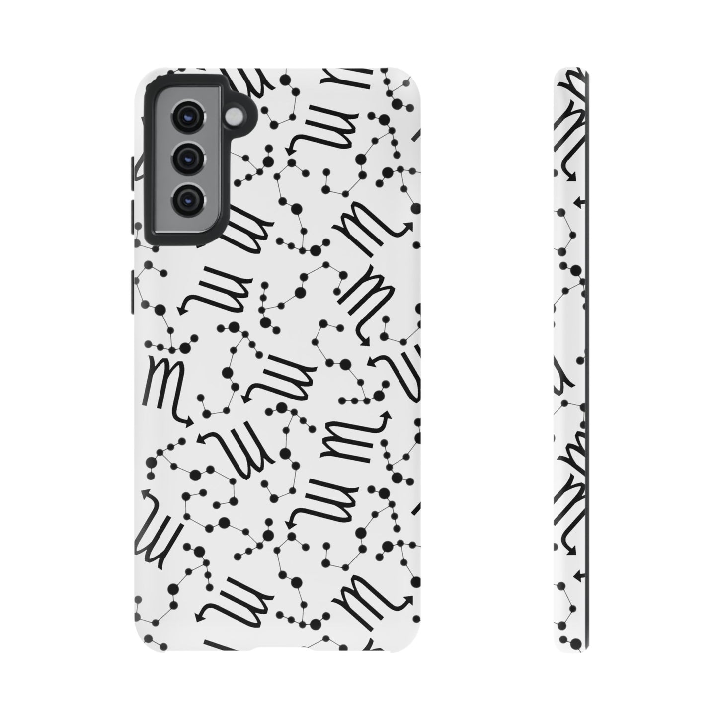 Tough Cases with the Scorpio Zodiac sign for iPhone, Samsung Galaxy, and Google Pixel devices