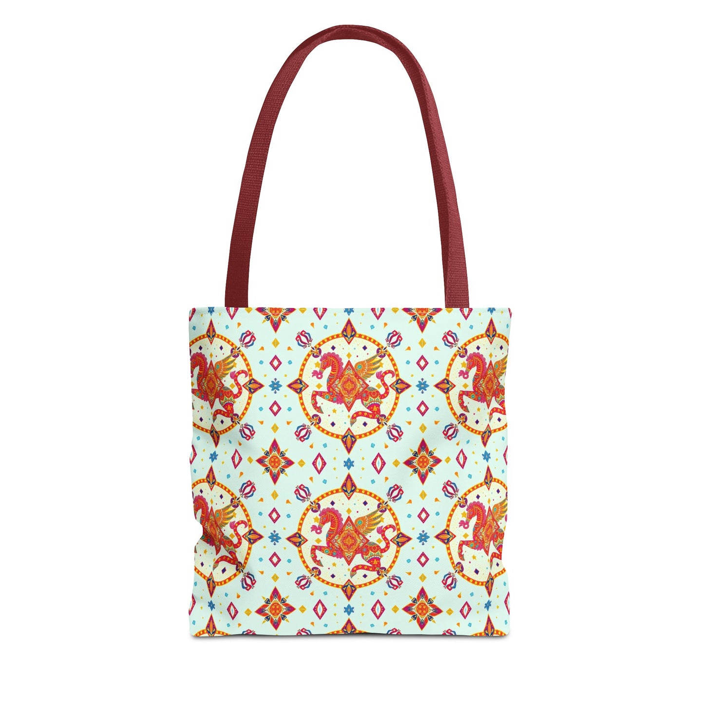 Tote Bag (AOP), Aquarius, Zodiac v1, Jewel Pattern