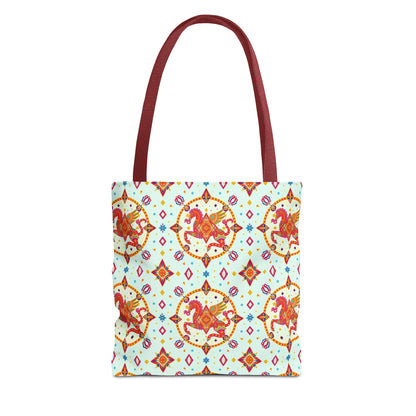 Tote Bag (AOP), Aquarius, Zodiac v1, Jewel Pattern