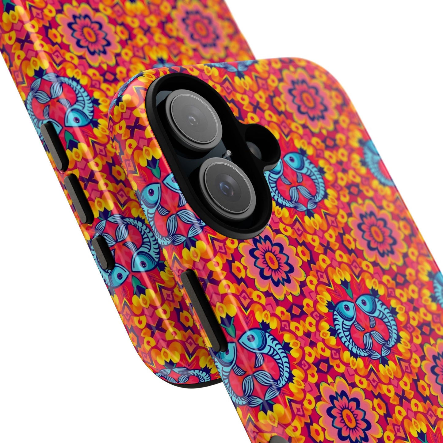 Tough Cases, Pisces, Zodiac v1, Flower Pattern