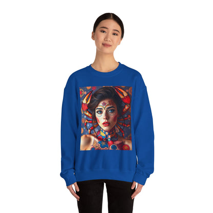 Unisex Heavy Blend™ Crewneck Sweatshirt, Cancer, Zodiac v2, Sexy Pattern