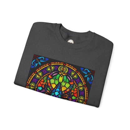 Unisex Heavy Blend™ Crewneck Sweatshirt, Glass 1, Scorpio Zodiac Design