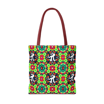 Tote Bag, (AOP), Aquarius, Zodiac v4, Flower Pattern