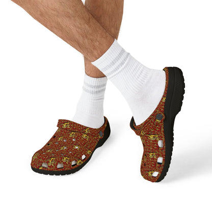 EVA Foam Rubber Shoes, (AOP), Sagittarius, Zodiac v3, Pattern