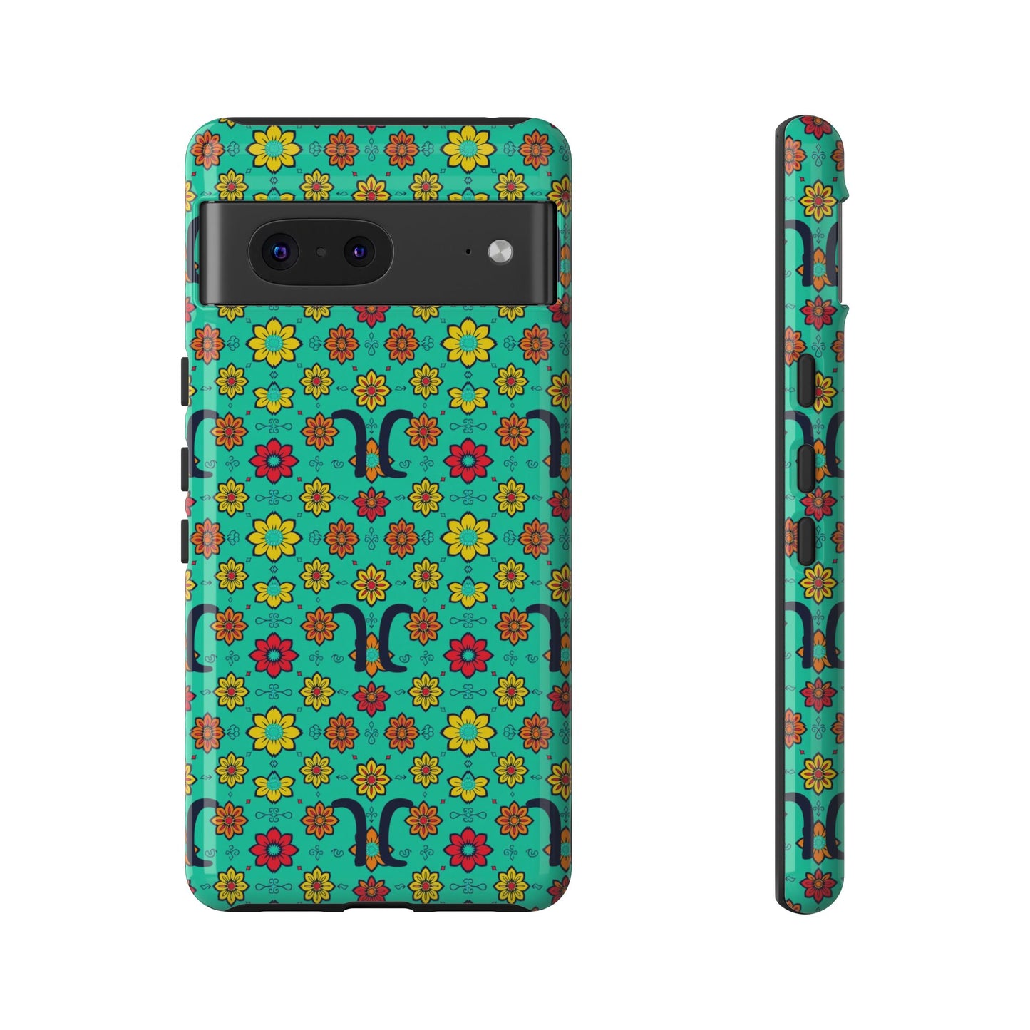 Tough Cases, Aquarius, Zodiac v2, Flower Pattern