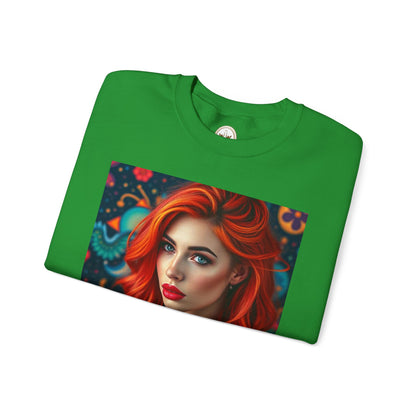 Unisex Heavy Blend™ Crewneck Sweatshirt, Aquarius, Zodiac v1, Sexy Pattern