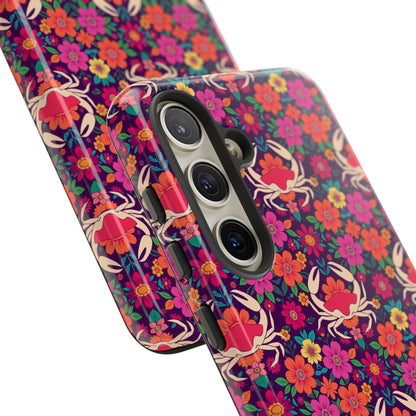 Tough Cases, Cancer, Zodiac v1, Flower Pattern