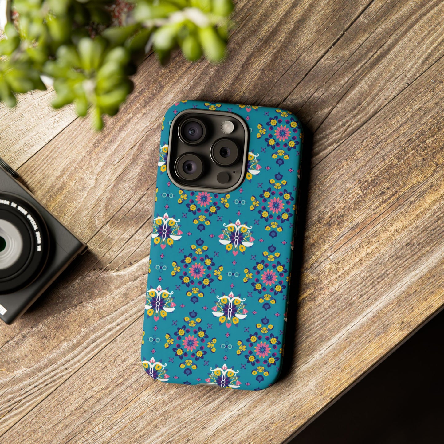 Tough Cases, Libra, Zodiac v2, Flower Pattern