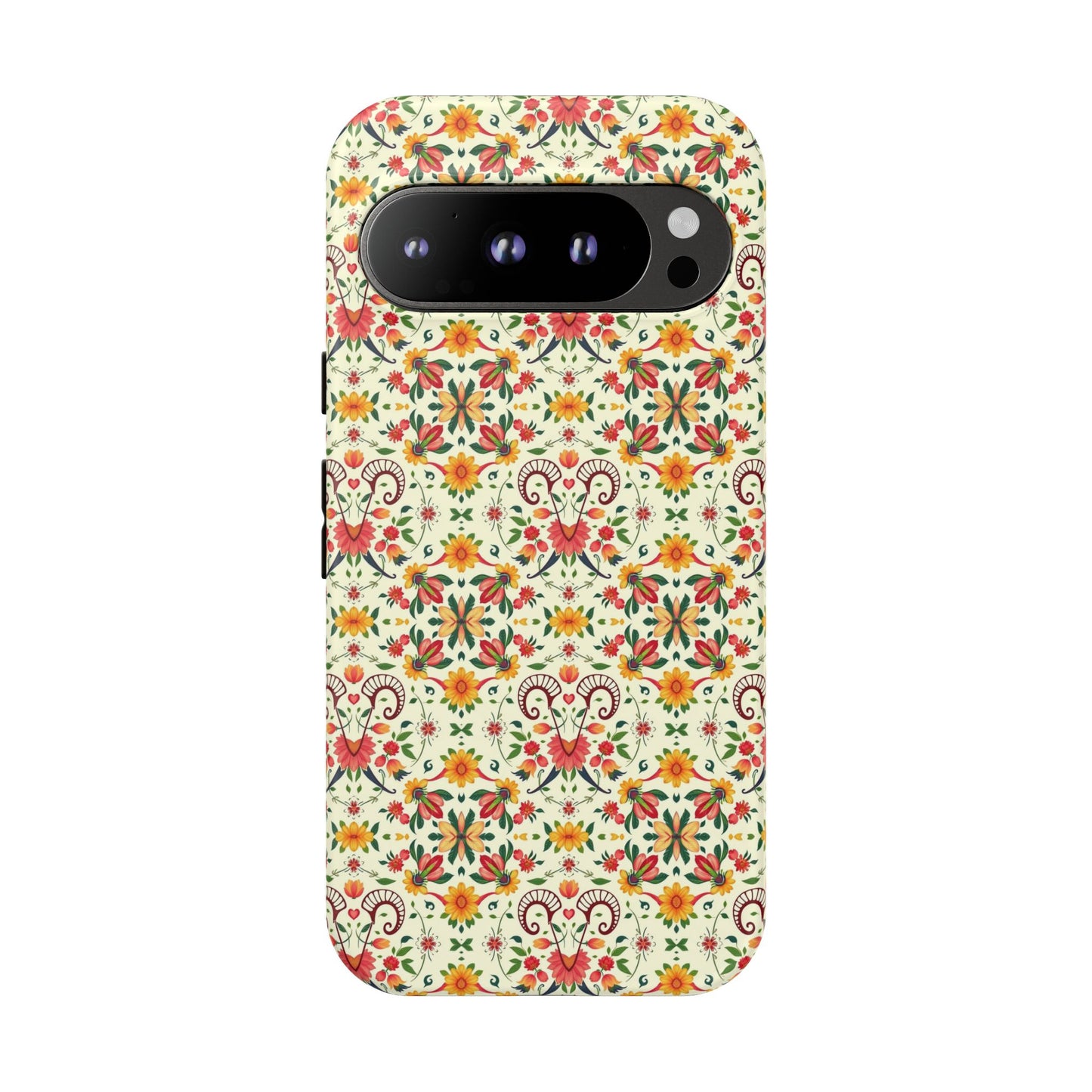 Tough Cases, Aries, Zodiac, Flower Pattern