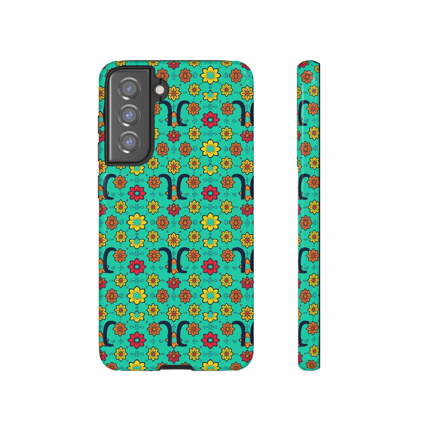 Tough Cases, Aquarius, Zodiac v2, Flower Pattern