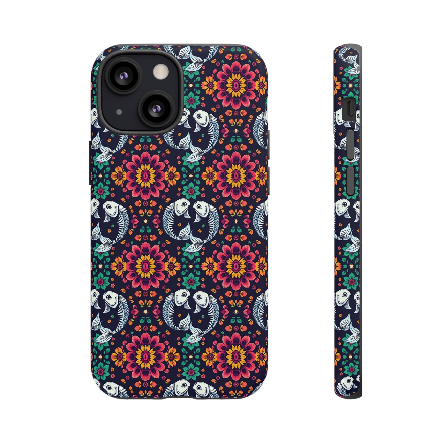 Tough Cases, Pisces, Zodiac v4, Flower Pattern