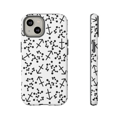 Tough Cases with the Sagittarius Zodiac sign for iPhone, Samsung Galaxy, and Google Pixel devices