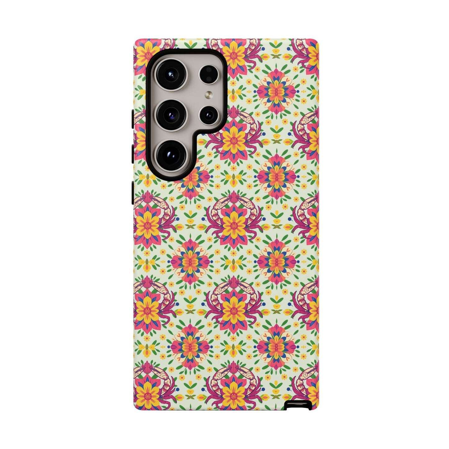 Tough Cases, Cancer, Zodiac v3, Flower Pattern