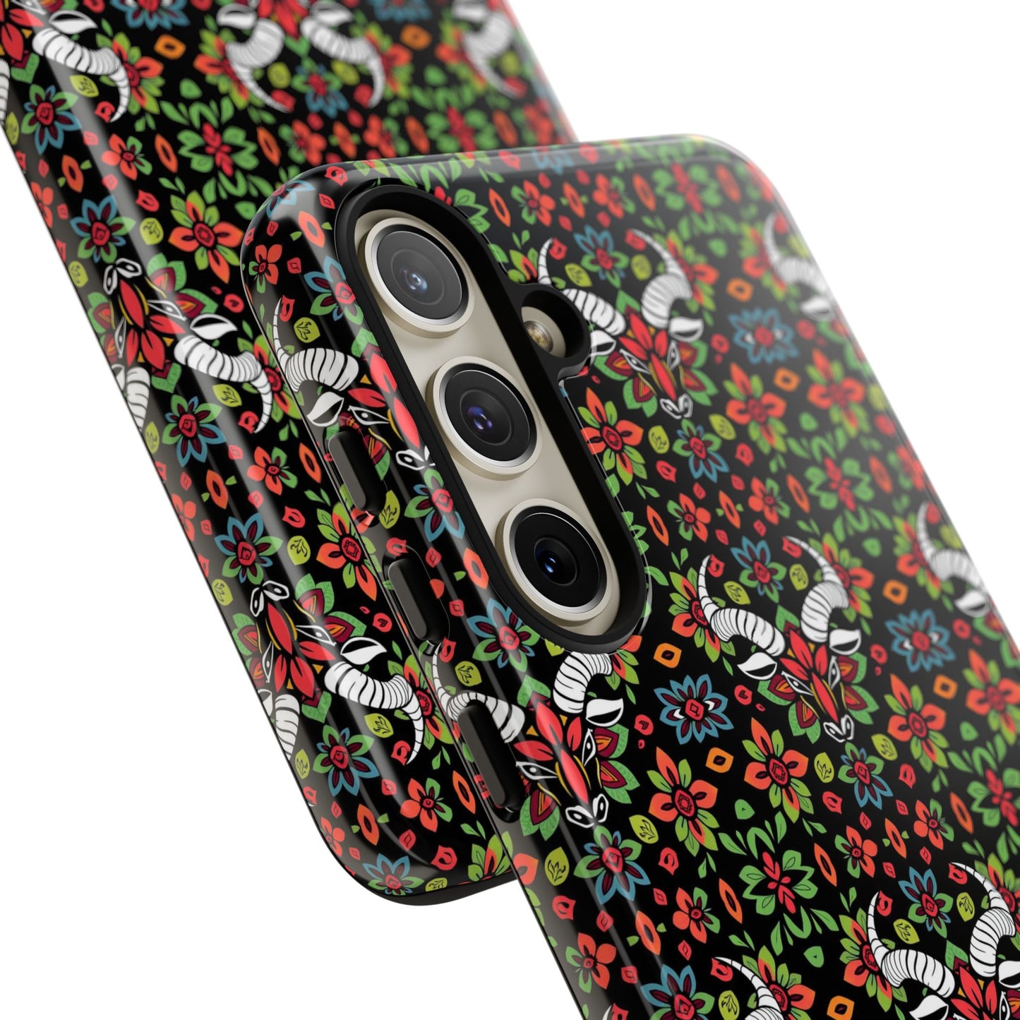 Tough Cases, Taurus, Zodiac v2, Flower Pattern