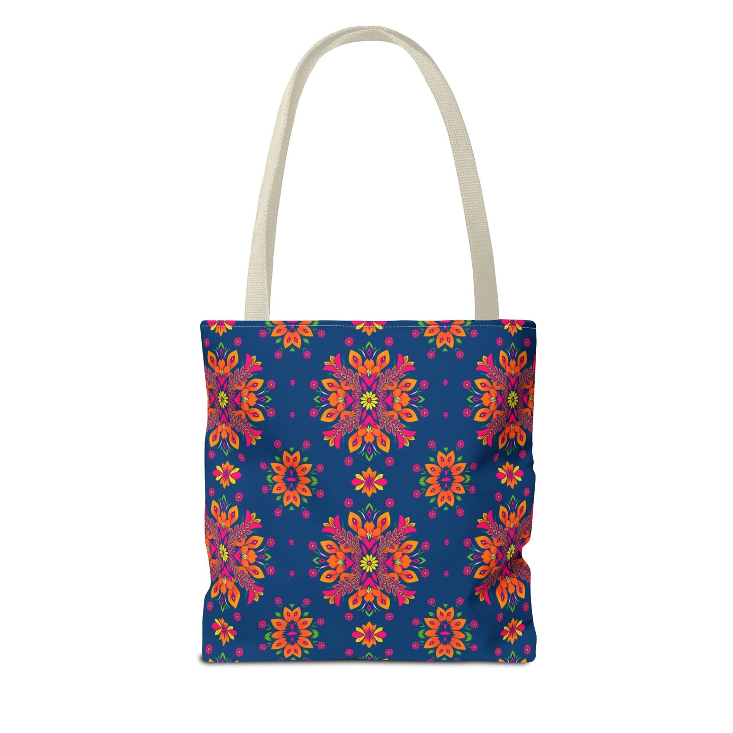 Tote Bag (AOP), Gemini, Zodiac v2, Flower Pattern