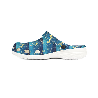 EVA Foam Rubber Shoes, (AOP), Aquarius, Zodiac, Pattern