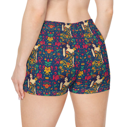 Women's Shorts, (AOP), Capricorn, Zodiac v2, Sexy Pattern