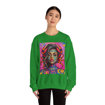 Unisex Heavy Blend™ Crewneck Sweatshirt, Cancer, Zodiac, Sexy Pattern